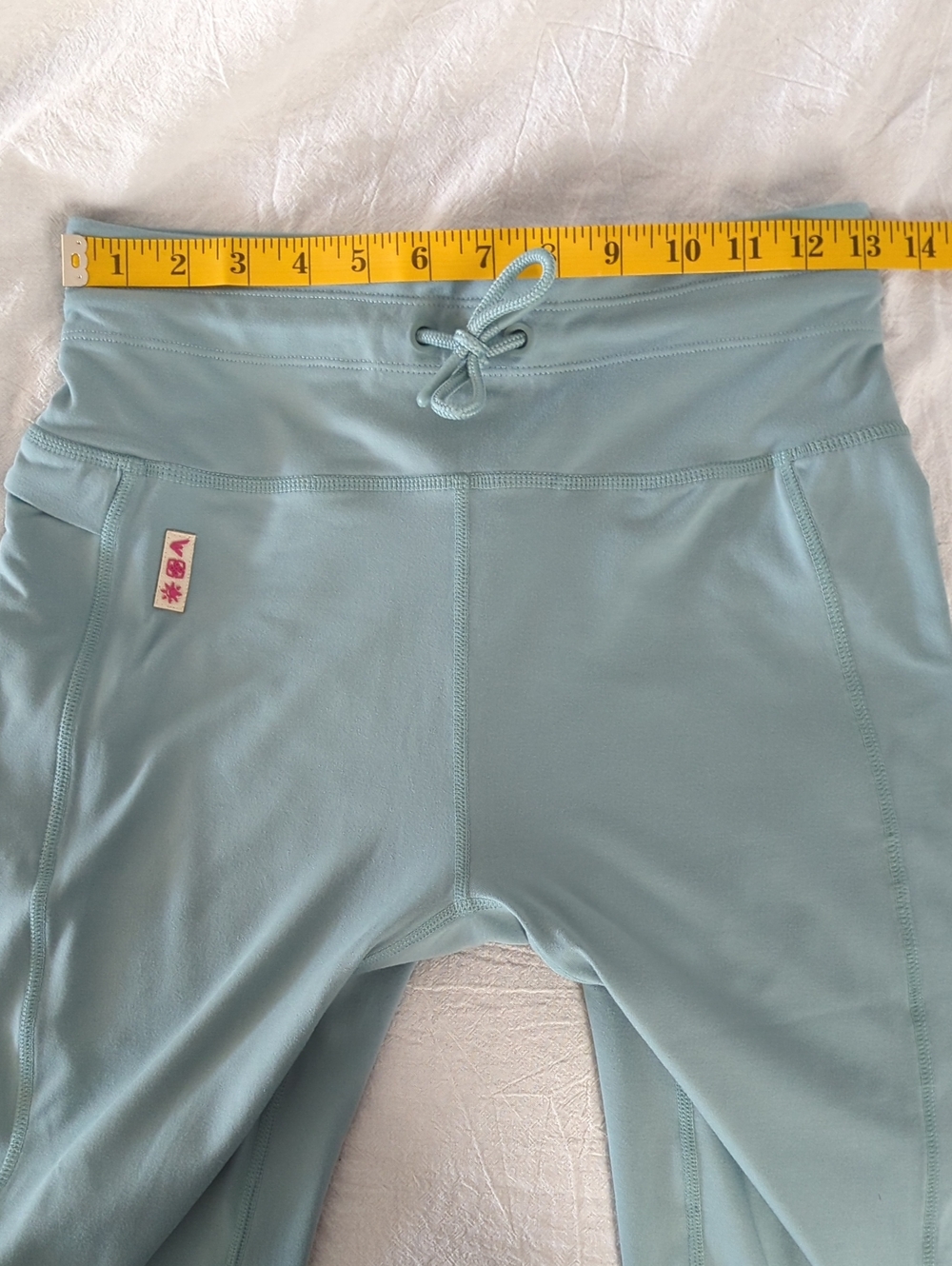 Easton x Jen Schro ADAN Leggings - Garland Dusty Teal Green Blue Size M - Picture 6 of 8